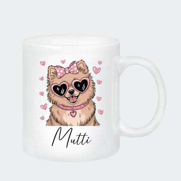 Keramik krus - Valentines Hunde Customizer 123Unik Keramik krus 330ml hvid 330ml