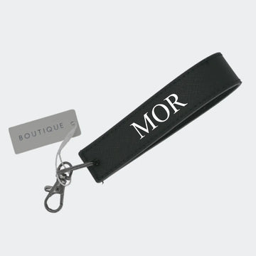 Sort nøglering - MOR Customizer 123Unik Sort nøglering - Egen tekst