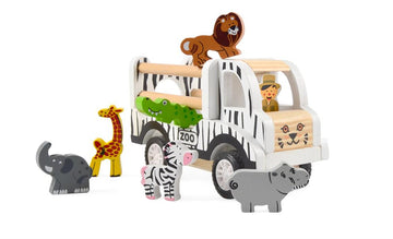 Magni | Zoo Bil med pull-back, FSC 100% Alm produkt 123Unik
