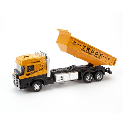 Mini | Arbejdslastbiler med pull-back, lys og lyd, 4 modeller Alm produkt 123Unik Truck