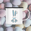 Lyseblå påskeharer - Flere produkter Customizer TeeInBlue Enamelkop 300ml Hvid 300ml