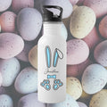 Lyseblå påskeharer - Flere produkter Customizer TeeInBlue Drikkedunk med integreret sugerør 500ml Hvid 500ml