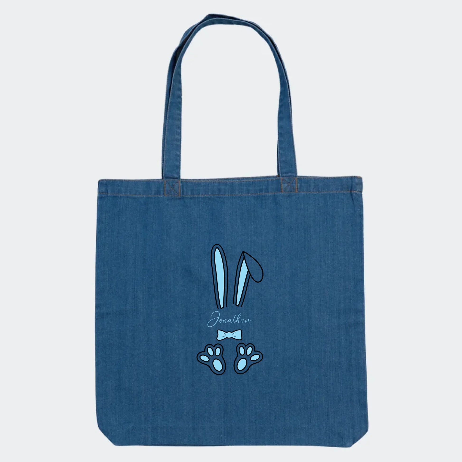 Lyseblå påskeharer - Flere produkter Customizer TeeInBlue Bomuldsdenim net denim m
