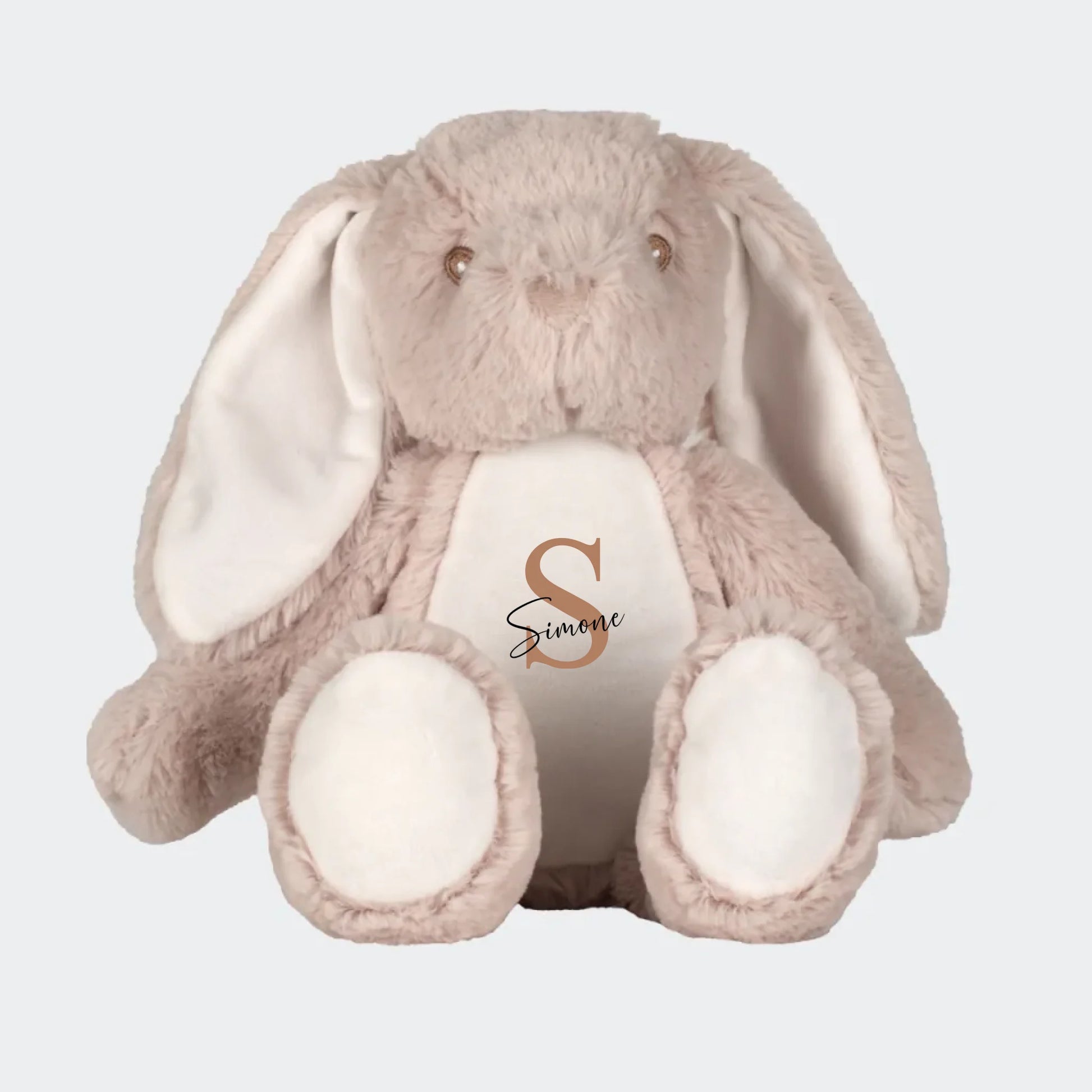 Lille beige kanin bamse Customizer TeeInBlue Design selv farve hund m