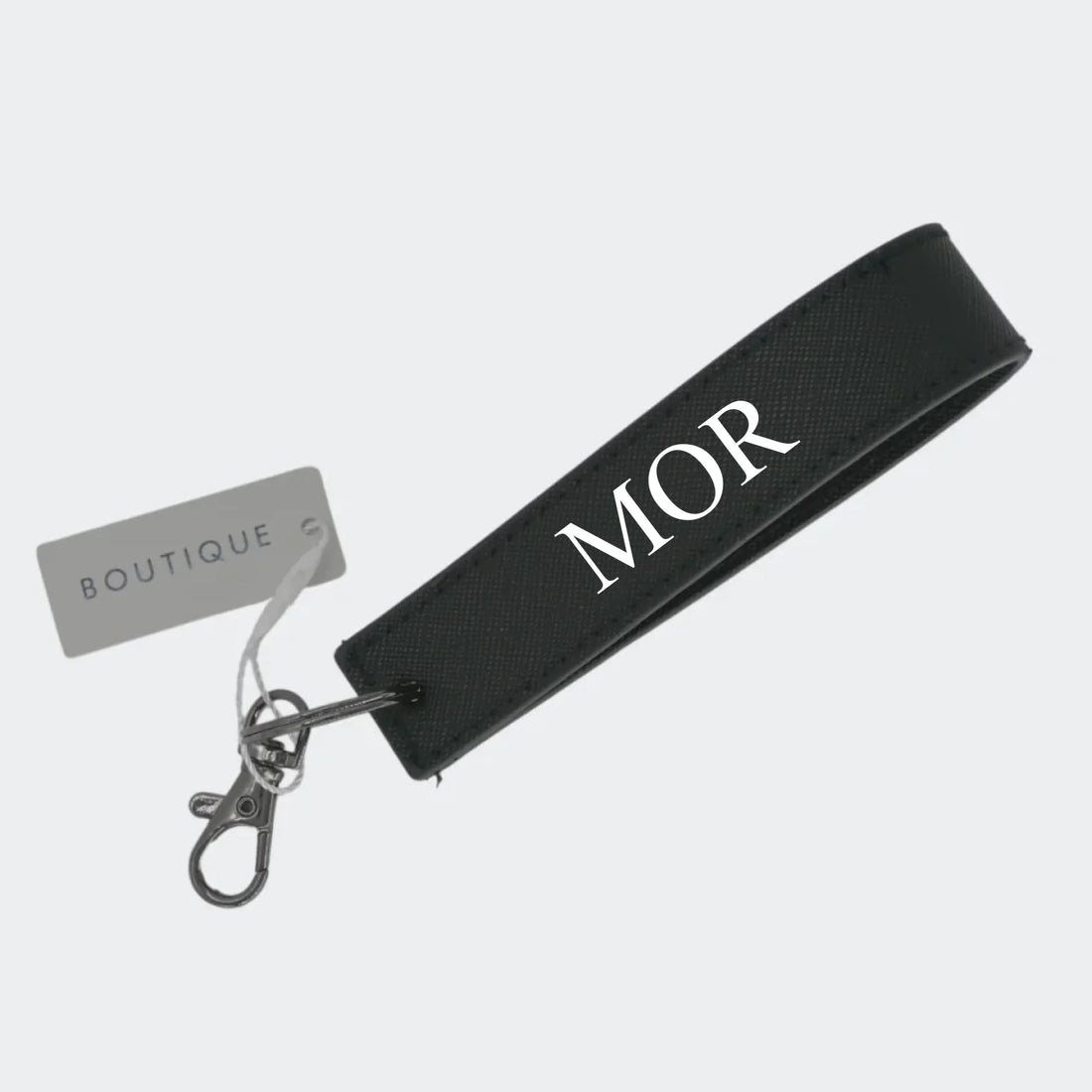 Sort nøglering - MOR Customizer 123Unik Sort nøglering - Egen tekst