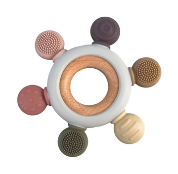 Magni | Bidering i LFGB silikone med taktile overflader, multifarvet Alm produkt 123Unik