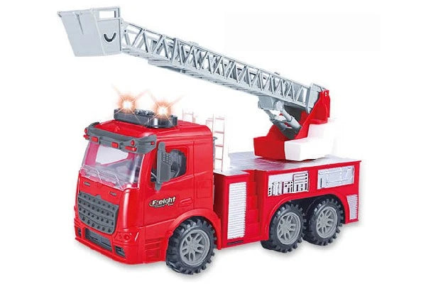 CONTRUCK Brandbil med stige, lys, og lyd 123Unik