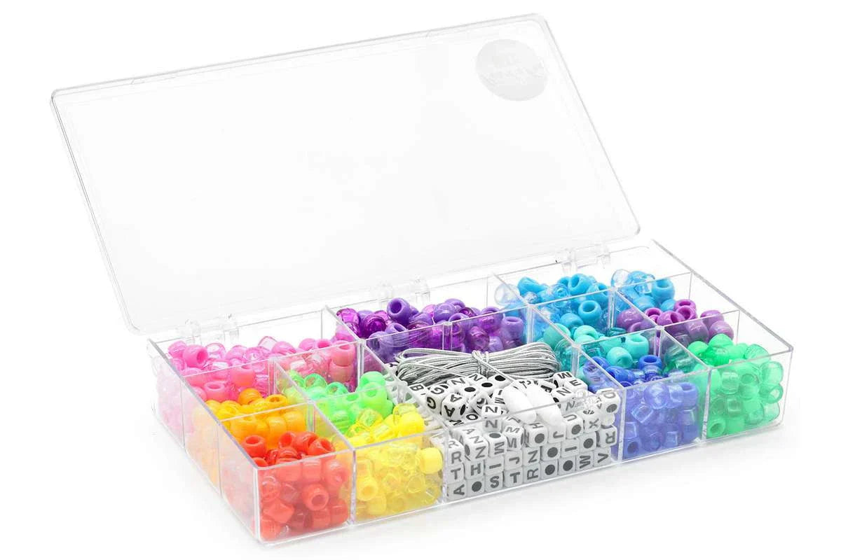 Pearl ´n Fun Rocai perlemix + bogstaver med elastik 123Unik