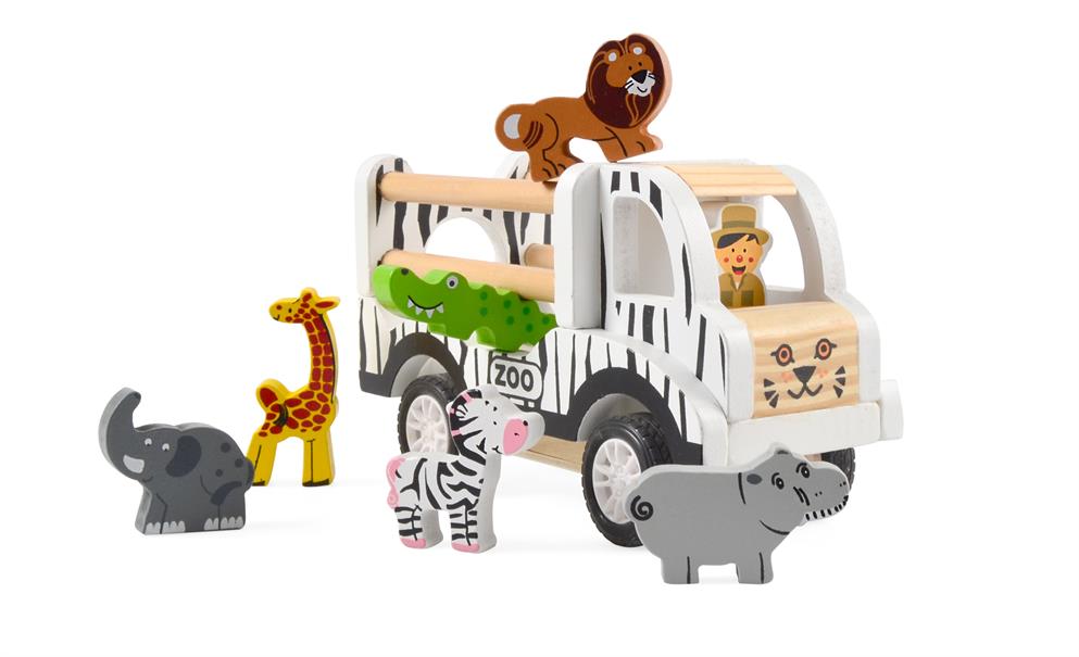 Magni | Zoo Bil med pull-back, FSC 100% Alm produkt 123Unik